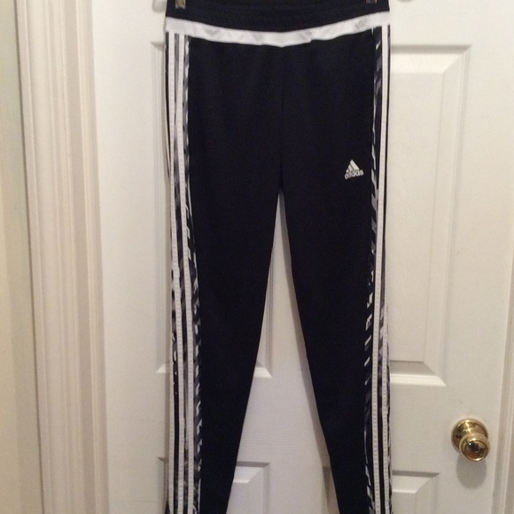 adidas Pants - Adidas Track Pants S Black White Gray Climalite